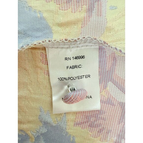 NWT Abbey Glass Women's Marty Top XL Lilac Floral Jacquard Crew Neck Short Sleev - Picture 6 of 13